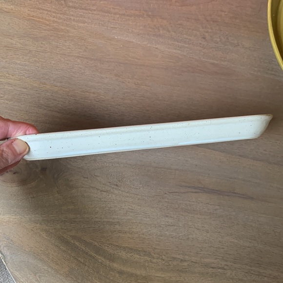 Pottery Barn ceramic speckle glaze tray/dish - Picture 2 of 8